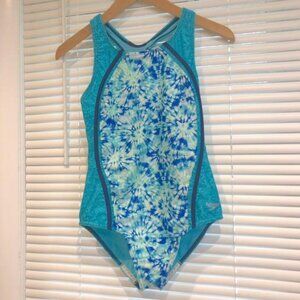 Speedo Pre-Owned Kids Girls Multicolor Bathing Swimming Suit Size Girls 16.